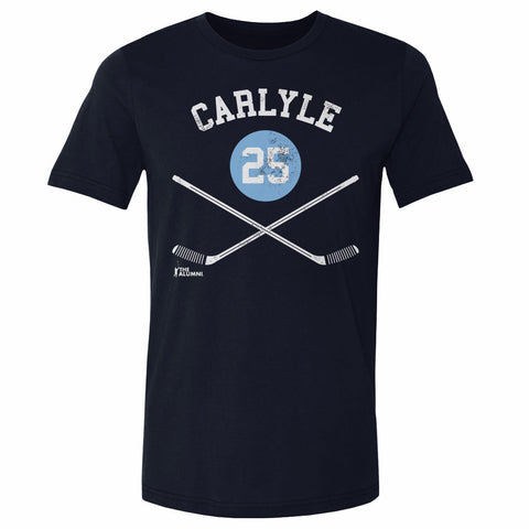 Randy Carlyle Pittsburgh 25 Sticks  Men's Cotton T-Shirt Men's Cotton T-Shirt 500 LEVEL   