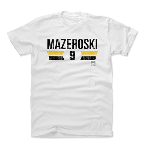 Pittsburgh Pirates Bill Mazeroski Men's Cotton T-Shirt Men's Cotton T-Shirt 500 LEVEL White S Men's Cotton T-Shirt