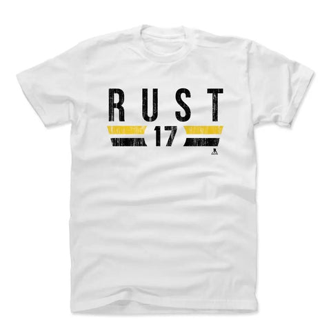 Pittsburgh Penguins Bryan Rust Men's Cotton T-Shirt Men's Cotton T-Shirt 500 LEVEL White S Men's Cotton T-Shirt