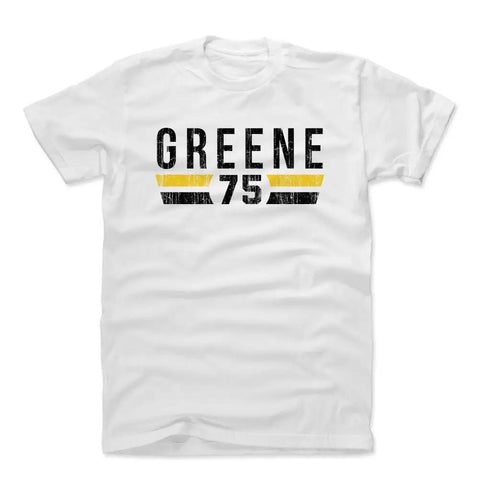 Joe Greene Font K Men's Cotton T-Shirt Men's Cotton T-Shirt 500 LEVEL White L Men's Cotton T-Shirt