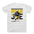 Joe Greene Pass Rush Pittsburgh Men's Cotton T-Shirt Men's Cotton T-Shirt 500 LEVEL White S Men's Cotton T-Shirt