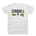 Pittsburgh Pirates Willie Stargell Men's Cotton T-Shirt Men's Cotton T-Shirt 500 LEVEL Men's Cotton T-Shirt White S