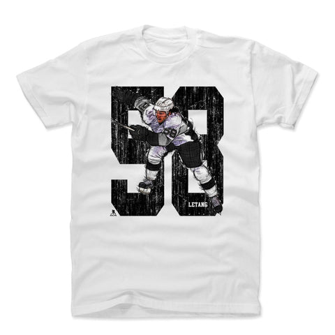 Pittsburgh Penguins Kris Letang Men's Cotton T-Shirt Men's Cotton T-Shirt 500 LEVEL White S Men's Cotton T-Shirt