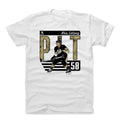 Pittsburgh Penguins Kris Letang Men's Cotton T-Shirt Men's Cotton T-Shirt 500 LEVEL White S Men's Cotton T-Shirt