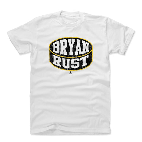 Pittsburgh Penguins Bryan Rust Men's Cotton T-Shirt Men's Cotton T-Shirt 500 LEVEL White S Men's Cotton T-Shirt