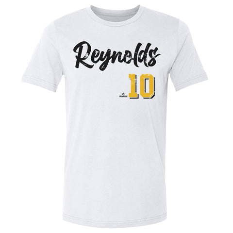 Pittsburgh Pirates Bryan Reynolds Men's Cotton T-Shirt Men's Cotton T-Shirt 500 LEVEL White S Men's Cotton T-Shirt