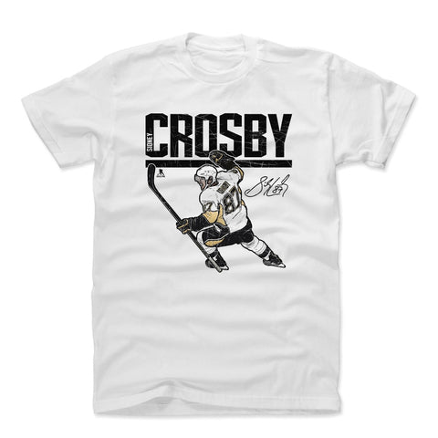 Pittsburgh Penguins Sidney Crosby Men's Cotton T-Shirt Men's Cotton T-Shirt 500 LEVEL White S Men's Cotton T-Shirt