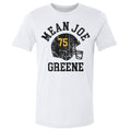 Joe Greene Pittsburgh Helmet Font Men's Cotton T-Shirt Men's Cotton T-Shirt 500 LEVEL White S Men's Cotton T-Shirt