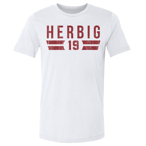 Nick Herbig College Font Men's Cotton T-Shirt Men's Cotton T-Shirt 500 LEVEL   