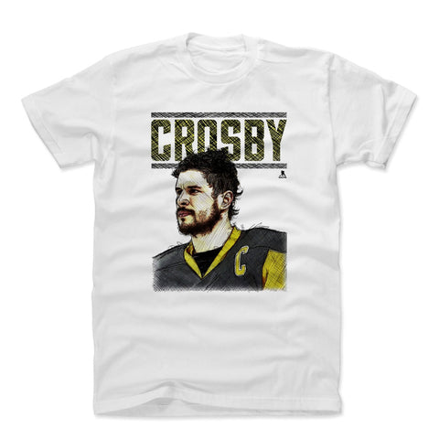 Pittsburgh Penguins Sidney Crosby Men's Cotton T-Shirt Men's Cotton T-Shirt 500 LEVEL White L Men's Cotton T-Shirt