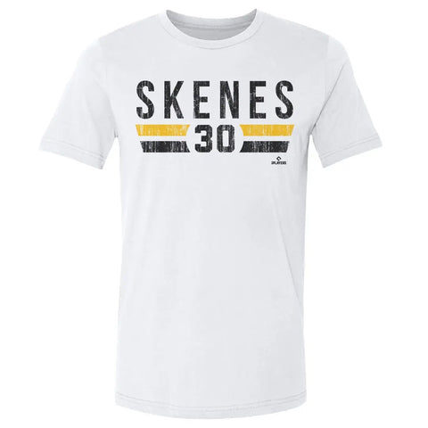 Pittsburgh Pirates Paul Skenes Men's Cotton T-Shirt Men's Cotton T-Shirt 500 LEVEL White S Men's Cotton T-Shirt
