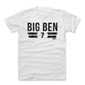 Ben Roethlisberger Big Ben Font K Men's Cotton T-Shirt Men's Cotton T-Shirt 500 LEVEL   