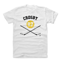 Pittsburgh Penguins Sidney Crosby Men's Cotton T-Shirt Men's Cotton T-Shirt 500 LEVEL White S Men's Cotton T-Shirt