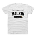 Pittsburgh Penguins Evgeni Malkin Men's Cotton T-Shirt Men's Cotton T-Shirt 500 LEVEL White S Men's Cotton T-Shirt