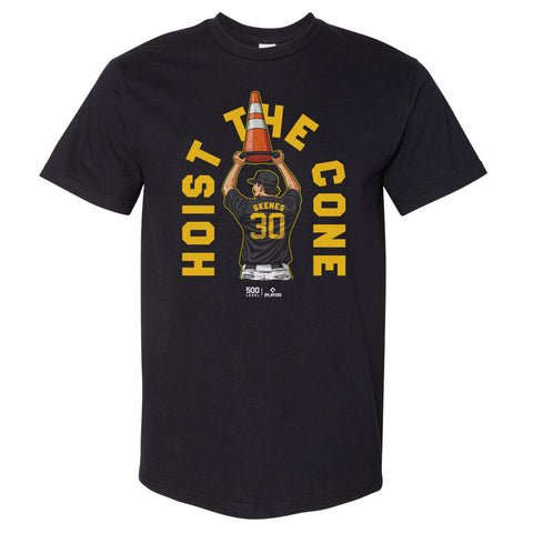 Paul Skenes Pittsburgh Hoist The Cone WHT