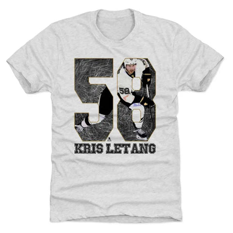 Pittsburgh Penguins Kris Letang Men's Premium T-Shirt Men's Premium T-Shirt 500 LEVEL Tri Ash S Men's Premium T-Shirt