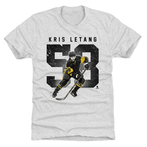 Pittsburgh Penguins Kris Letang Men's Premium T-Shirt Men's Premium T-Shirt 500 LEVEL Tri Ash S Men's Premium T-Shirt