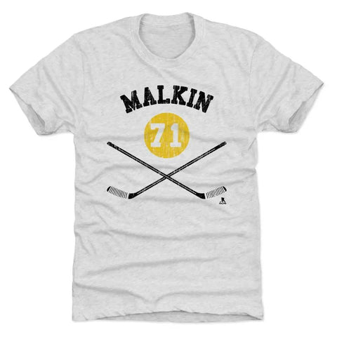 Pittsburgh Penguins Evgeni Malkin Men's Premium T-Shirt Men's Premium T-Shirt 500 LEVEL Tri Ash S Men's Premium T-Shirt