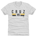 Pittsburgh Pirates Oneil Cruz Men's Premium T-Shirt Men's Premium T-Shirt 500 LEVEL Tri Ash S Men's Premium T-Shirt