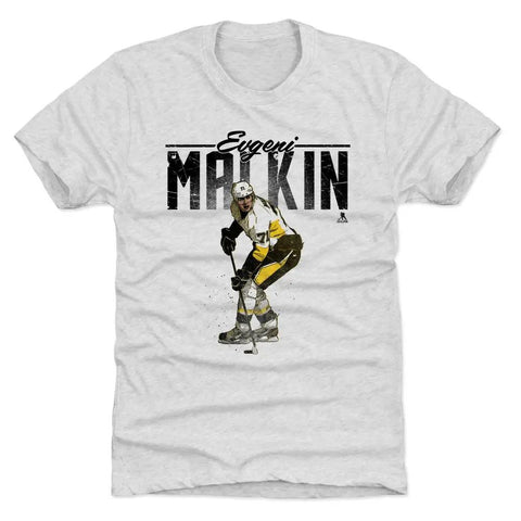 Pittsburgh Penguins Evgeni Malkin Men's Premium T-Shirt Men's Premium T-Shirt 500 LEVEL Tri Ash S Men's Premium T-Shirt