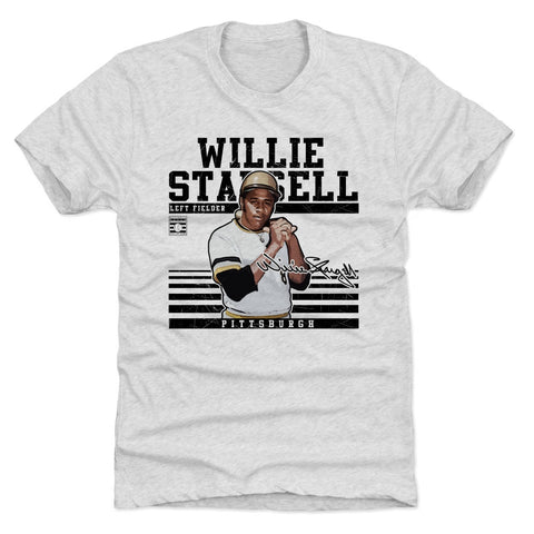 Pittsburgh Pirates Willie Stargell Men's Premium T-Shirt Men's Premium T-Shirt 500 LEVEL Tri Ash S Men's Premium T-Shirt