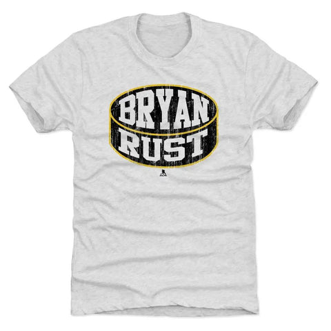 Pittsburgh Penguins Bryan Rust Men's Premium T-Shirt Men's Premium T-Shirt 500 LEVEL Tri Ash S Men's Premium T-Shirt
