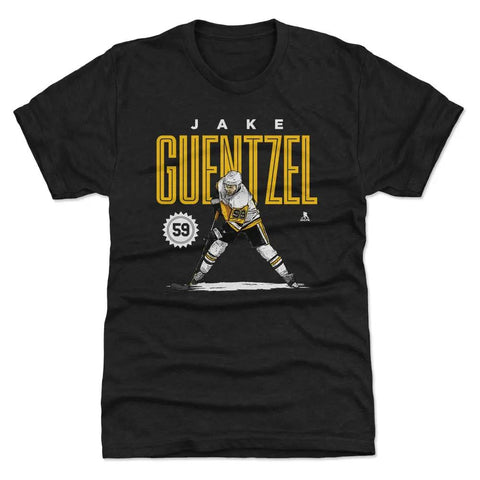 Pittsburgh Penguins Jake Guentzel Men's Premium T-Shirt Men's Premium T-Shirt 500 LEVEL Tri Black S Men's Premium T-Shirt