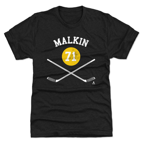 Pittsburgh Penguins Evgeni Malkin Men's Premium T-Shirt Men's Premium T-Shirt 500 LEVEL Tri Black S Men's Premium T-Shirt