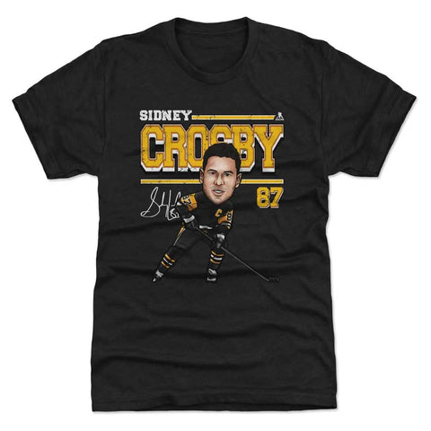Pittsburgh Penguins Sidney Crosby Men's Premium T-Shirt Men's Premium T-Shirt 500 LEVEL Tri Black S Men's Premium T-Shirt