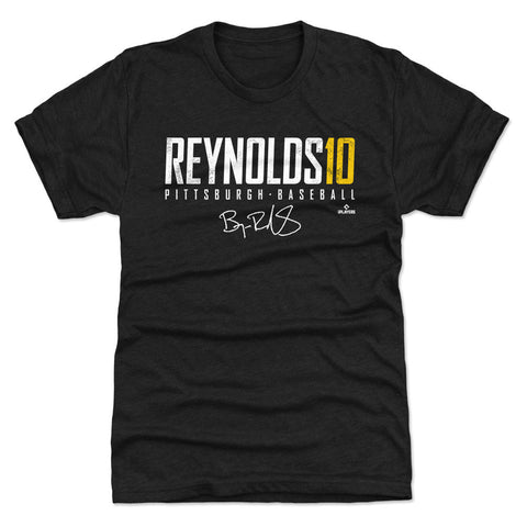 Pittsburgh Pirates Bryan Reynolds Men's Premium T-Shirt Men's Premium T-Shirt 500 LEVEL Tri Black S Men's Premium T-Shirt