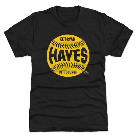 Pittsburgh Pirates Ke'Bryan Hayes Men's Premium T-Shirt Men's Premium T-Shirt 500 LEVEL Tri Black S Men's Premium T-Shirt