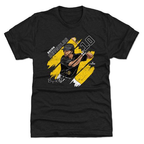 Pittsburgh Pirates Bryan Reynolds Men's Premium T-Shirt Men's Premium T-Shirt 500 LEVEL Tri Black S Men's Premium T-Shirt
