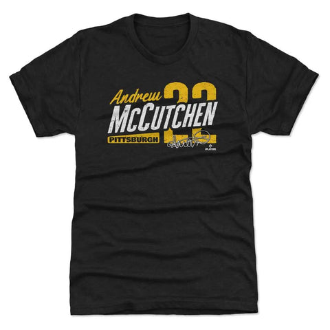 Pittsburgh Pirates Andrew McCutchen Men's Premium T-Shirt Men's Premium T-Shirt 500 LEVEL Tri Black S Men's Premium T-Shirt