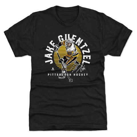 Pittsburgh Penguins Jake Guentzel Men's Premium T-Shirt Men's Premium T-Shirt 500 LEVEL Tri Black S Men's Premium T-Shirt