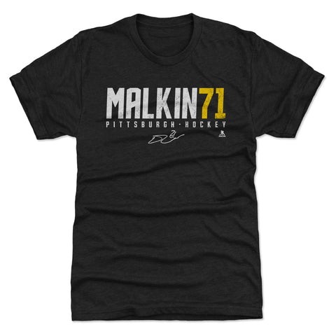 Pittsburgh Penguins Evgeni Malkin Men's Premium T-Shirt Men's Premium T-Shirt 500 LEVEL Tri Black S Men's Premium T-Shirt