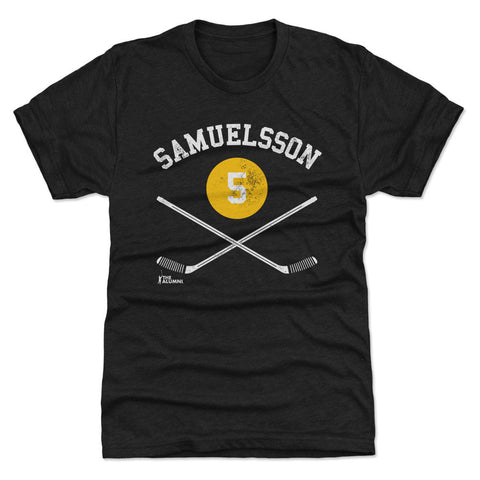 Ulf Samuelsson Pittsburgh 5 Sticks  Men's Premium T-Shirt Men's Premium T-Shirt 500 LEVEL Tri Black S Men's Premium T-Shirt