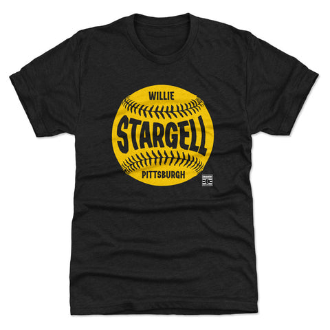 Pittsburgh Pirates Willie Stargell Men's Premium T-Shirt Men's Premium T-Shirt 500 LEVEL Tri Black S Men's Premium T-Shirt