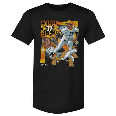 Dock Ellis Psychedelic T-Shirt – Slim Fit Crewneck Lightweight Cotton Blend Tee