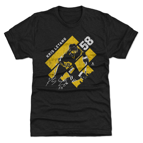 Pittsburgh Penguins Kris Letang Men's Premium T-Shirt Men's Premium T-Shirt 500 LEVEL Tri Black S Men's Premium T-Shirt