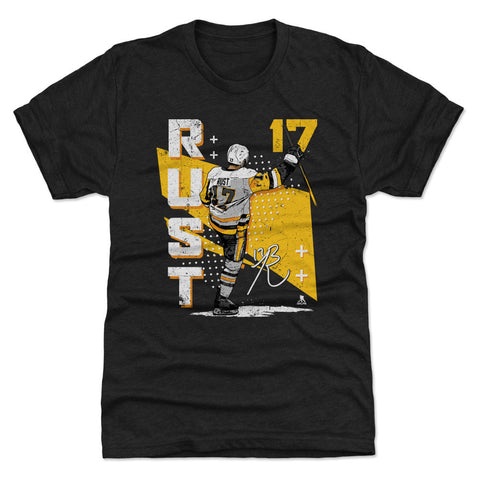 Pittsburgh Penguins Bryan Rust Men's Premium T-Shirt Men's Premium T-Shirt 500 LEVEL Tri Black S Men's Premium T-Shirt