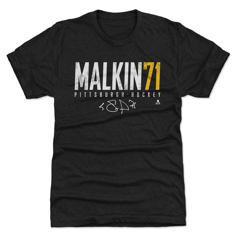 Pittsburgh Penguins Evgeni Malkin Men's Premium T-Shirt Men's Premium T-Shirt 500 LEVEL Tri Black S Men's Premium T-Shirt