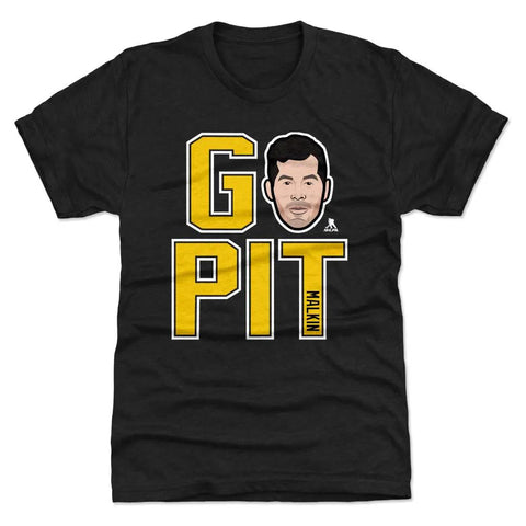 Pittsburgh Penguins Evgeni Malkin Men's Premium T-Shirt Men's Premium T-Shirt 500 LEVEL Tri Black S Men's Premium T-Shirt