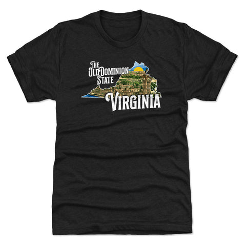 Virginia The Old Dominion State Silhouette WHT