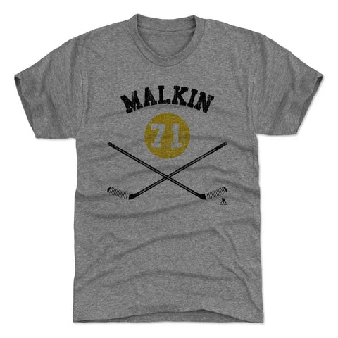 Pittsburgh Penguins Evgeni Malkin Men's Premium T-Shirt Men's Premium T-Shirt 500 LEVEL Tri Gray S Men's Premium T-Shirt