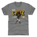 Pittsburgh Pirates Oneil Cruz Men's Premium T-Shirt Men's Premium T-Shirt 500 LEVEL Tri Gray S Men's Premium T-Shirt