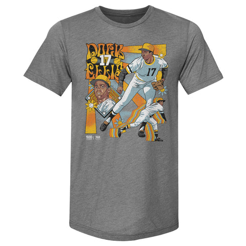 Dock Ellis Psychedelic T-Shirt – Slim Fit Crewneck Lightweight Cotton Blend Tee