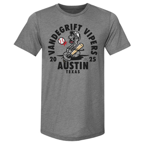 Crown Trio Vandegrift High School Baseball Mascot Snake WHT