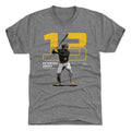 Pittsburgh Pirates Ke'Bryan Hayes Men's Premium T-Shirt Men's Premium T-Shirt 500 LEVEL Tri Gray S Men's Premium T-Shirt