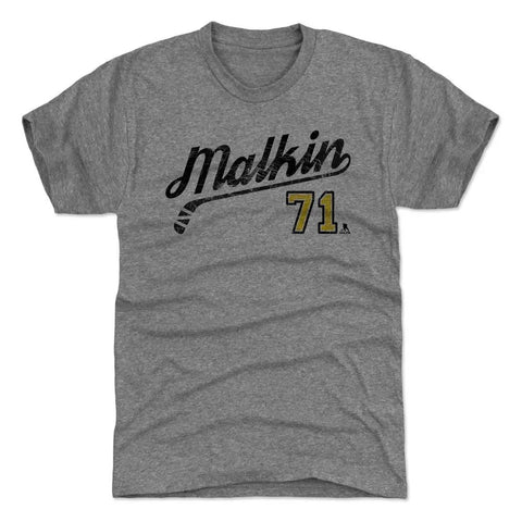 Pittsburgh Penguins Evgeni Malkin Men's Premium T-Shirt Men's Premium T-Shirt 500 LEVEL Tri Gray S Men's Premium T-Shirt