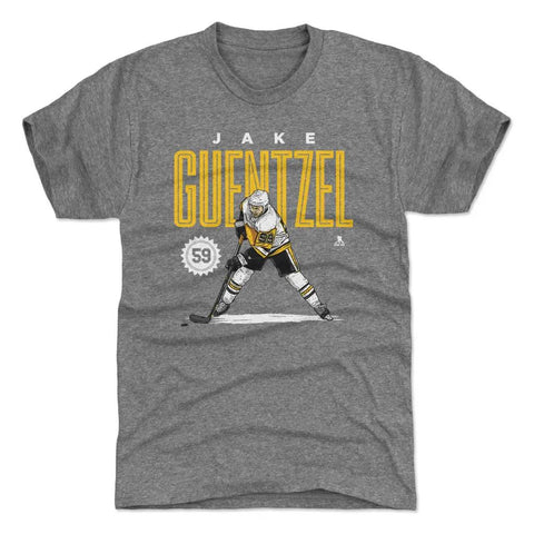 Pittsburgh Penguins Jake Guentzel Men's Premium T-Shirt Men's Premium T-Shirt 500 LEVEL Tri Gray S Men's Premium T-Shirt